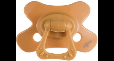 Difrax Fopspeen - Natural - 20+ maanden - Siliconen - Mosterd - 1 stuk