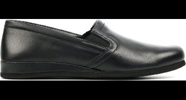 Rohde Pantoffels Heren Sloffen / Instappers - Leer - Harde zool - Dichte hiel - 6402 - Zwart - Maat 47
