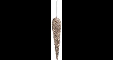 COSY @ HOME DENAPPEL HANGER GLITTER BEIGE 4X4XH15CM