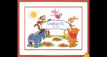 borduurpakket 70.954 winnie de pooh, welkom, geboorte (op=op!)