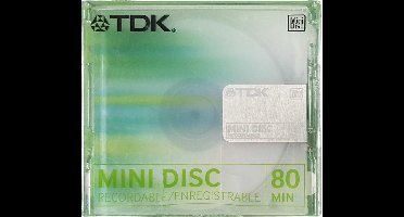 TDK Recordable Mini Disc Green 80 Min