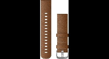 Quick release polsband 22mm - Leer - Bruin