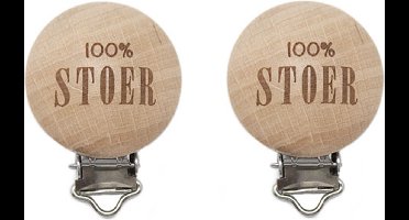 Durable Houten Speenclips 2 stuks 55 100% Stoer