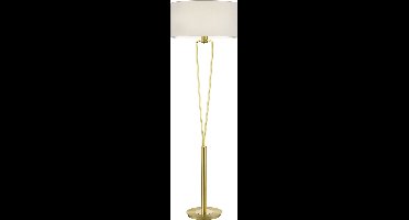 LED Vloerlamp - Torna Hilton - E27 Fitting - Rond - Mat Goud - Aluminium