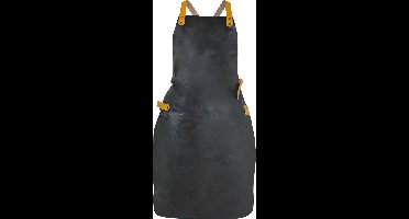YAKINIKU Halterschort - Echt Leder - 58x105 cm - Gekruiste Sluiting - Premium BBQ Schort