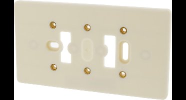 MERTEN UNI MONTAGEPLAAT OPBOUW TWEEVOUDIG CREME