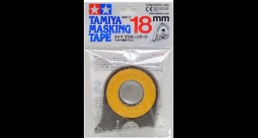 Maskeer tape met afroller 18 m x 18 mm Tamiya