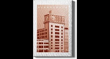 Walljar - Klokgebouw - Muurdecoratie - Poster