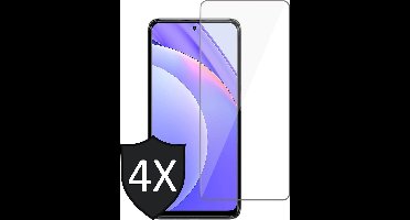 Screenprotector geschikt voor Xiaomi Mi 10T Lite - Glas Screen Protector - 4 Stuks