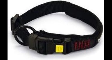 Beeztees Parinca Hondenhalsband Nylon - Zwart 35-40 cm x 20 mm