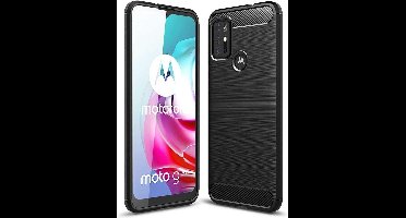 Just in Case hoesje geschikt voor Motorola Moto G10/G20/G30 - Rugged TPU - Zwart