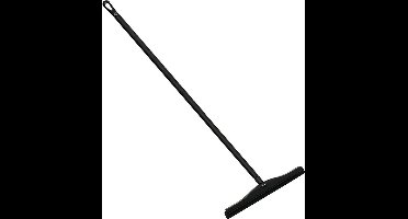 Vikan Vloertrekker met steel Zwart - 40 cm vloerwisser - Kunststof Steel - Ophanghaak - Watertrekker in Badkamer