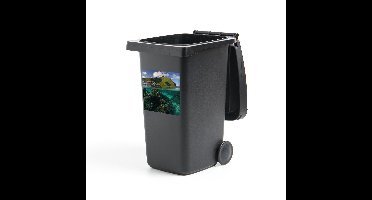 Container sticker Uitsneden Mo'orea - Blik onder water bij het eiland Mo'orea Klikosticker - 40x40 cm - kliko sticker - weerbestendige containersticker