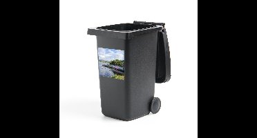 Container sticker Uitsneden Skye - Traditionele gebouwen in haven Skye Klikosticker - 40x40 cm - kliko sticker - weerbestendige containersticker