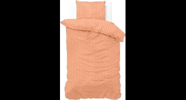 Zensation Dallas - Dekbedovertrek Hotel - 140x200/220 + 1 kussensloop 60x70 - Pastel Oranje