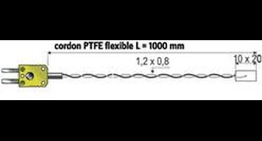 B + B Thermo-Technik 0644 1401-09 Oppervlaktesensor 0 tot +250 °C Sensortype K