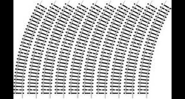 N Minitrix rails 14910 Gebogen rails 30 ° 261.8 mm 10 stuk(s)