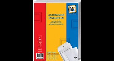 Soho Envelop Luchtkussen C13 A6 Papier 17 X 22,5 Cm Wit 3 Stuks