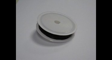 Rol Crystal Stretchy Cord - Zwart - 0,8mm x 8M