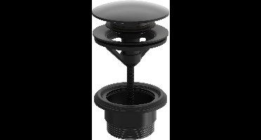 Hansa plug pop-up met vijs mat zwart