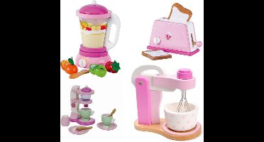 Mentari Keukenmachine set met mixer-blender-toaster en Koffiezetapparaat u krijgt 4 assorti geleverd