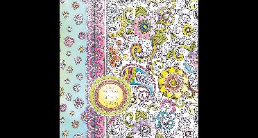 boek / blok met 6 verschillende designs en 4 verschillend maten elk 80 vel kleurboek