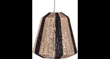 KidsDepot Hanglamp Ven - Rotan - Zwart-Naturel