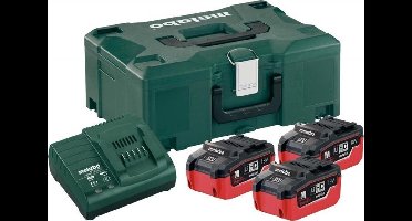 Metabo 685069000 18V LiHD Starterset – 3x 5.5Ah Accu – Oplader ASC 30-36 – In MetaLoc Koffer