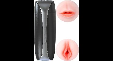 Power Escorts - Double Delight Masturbator Vagina & Mond - 36 Functie - Usb Oplaadbaar
