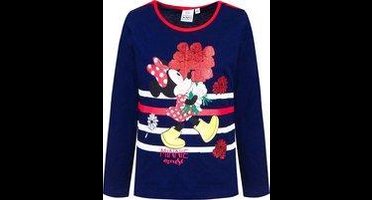 Minnie Mouse - Longsleeve - Navy - 6 jaar -  116 cm