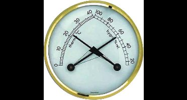 TFA Thermometer-Hygrometer  ( zwartgoud - rond)