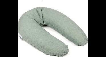 doomoo Comfy Big - Zwangerschapskussen & voedingskussen - Biologisch katoen - Tetra Green