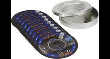 Rhodius XT67 210744 Doorslijpschijf recht 125 mm 10 stuk(s) Staal