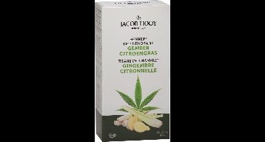 Jacob Hooy - Hennep Gember Citroengras Thee - 20 Theezakjes - JHTHEE35293