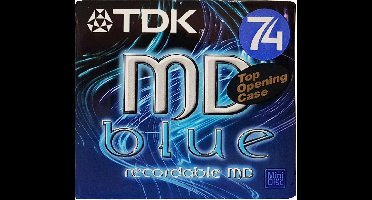 TDK 74 MD Blue recordable minidisc