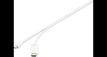 Renkforce RF-4660902 DisplayPort-kabel Mini-displayport / HDMI Adapterkabel Mini DisplayPort-stekker, HDMI-A-stekker 1.