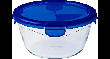 Pyrex - Cook & Go Schaal Rond met Deksel 1,6 liter - Transparant