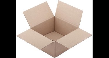 Verzenddoos IEZZY 200x150x100mm enkelgolf bruin - 25 stuks