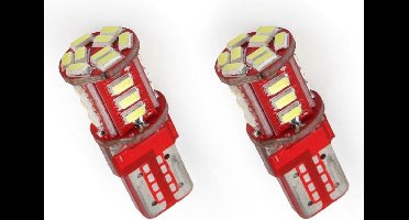 T10 - 3014 - 21 SMD - 2 stuks - wit