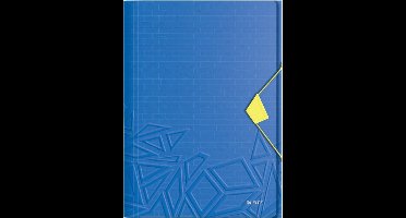 Leitz Urban Chic PP 3-Klepsmap Voor 150 Vel - Map Voor A4 Documenten - Ideaal Voor School Of Studie - Blauw