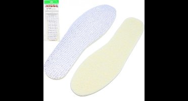 Inlegzooltjes - met Aluminium Onderzijde - Ademend - Comfortabele Zachte Bovenzijde - Op maat te knippen - Van Maat 36 t/m 46 - Voordeel Set van 2 Paar