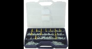 Ivana Assortiment Koffer Spaanplaatschroef Verzinkt Platkop PZ-2 17-Vaks