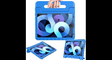 Hoes geschikt voor iPad Air 2022 / 2020 10.9 inch - Kinder Back Cover Kids Case Hoesje Blauw