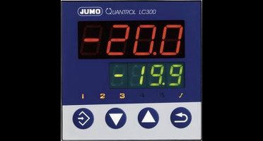 Jumo Quantrol LC300 Temperatuurregelaar L, J, T, K, E, N, S, R, Pt100, Pt1000, KTY Relais 3 A (l x b x h) 80 x 96 x 96