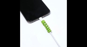 Kabelbeschermer | Spiraalkabelbeschermer | Micro-USB-beschermer | 6 stuks | Multicolor