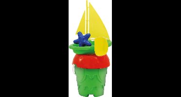 Emmerset met Zeilboot 5 dlg in kleuren Blauw of Oranje Vanaf 24 Maanden