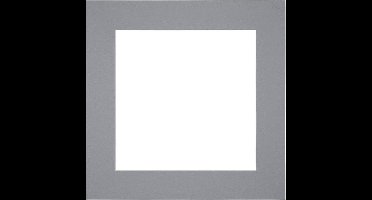 Passe-Partout Fotomaat 55x55 cm - Lijstmaat 70x70 cm - Grijs - Museumkarton - Fotolijst niet inbegrepen