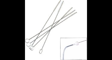 Hiden - Schoonmaakborstels - Buizen - Tubes - Aquarium accessoires - Keuken - Rietjes - Flessenborstel - Handborstel - 5 stuks