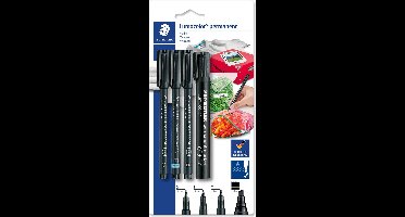 STAEDTLER Lumocolor blister permanent markeren