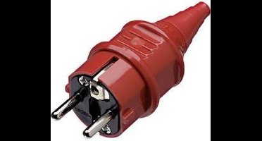 MENNEKES 10839 Stekker met randaarde Kunststof 230 V Rood IP44